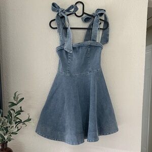 So Me Light Blue Denim Dress